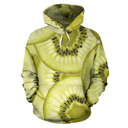 Sliced Kiwi Pattern Men Women Pullover Hoodie