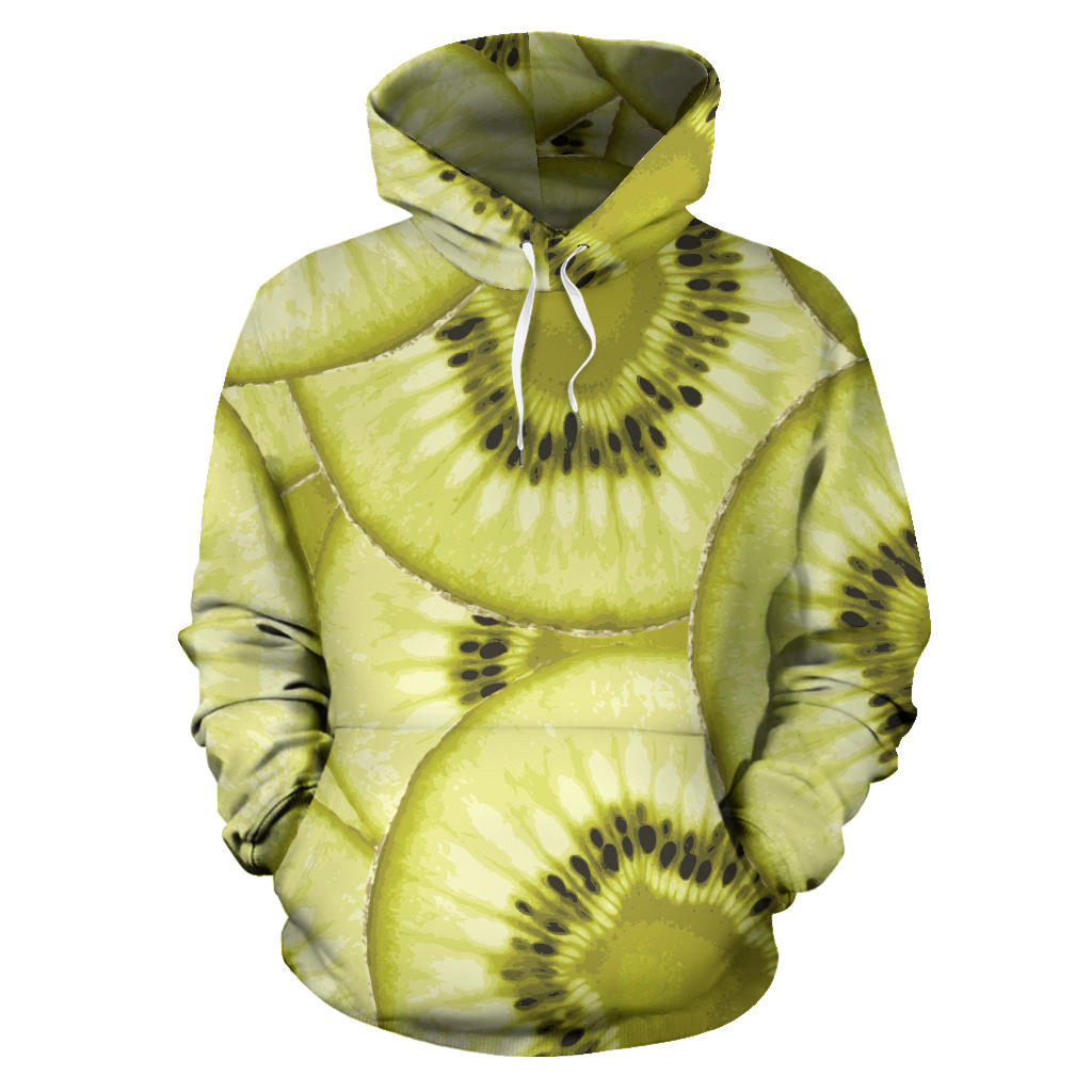 Sliced Kiwi Pattern Men Women Pullover Hoodie