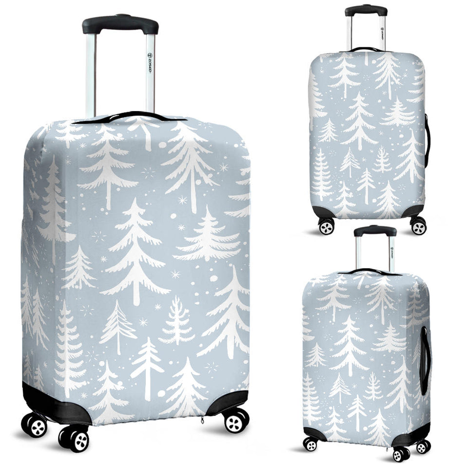 Christmas Tree Winter Forest Pattern Luggage Covers