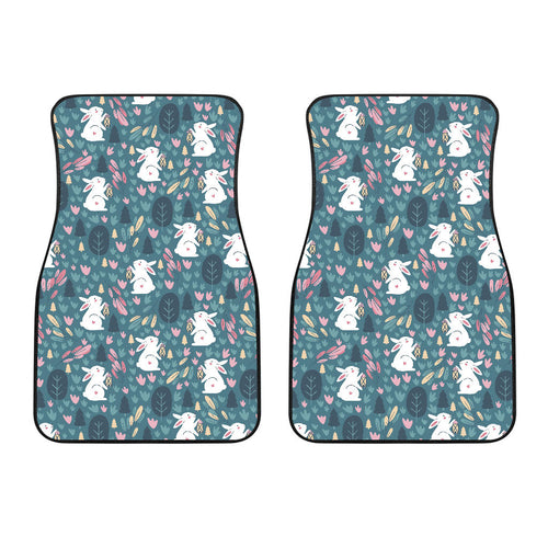 Cute Rabbit Pattern Front Car Mats