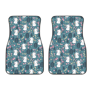 Cute Rabbit Pattern Front Car Mats