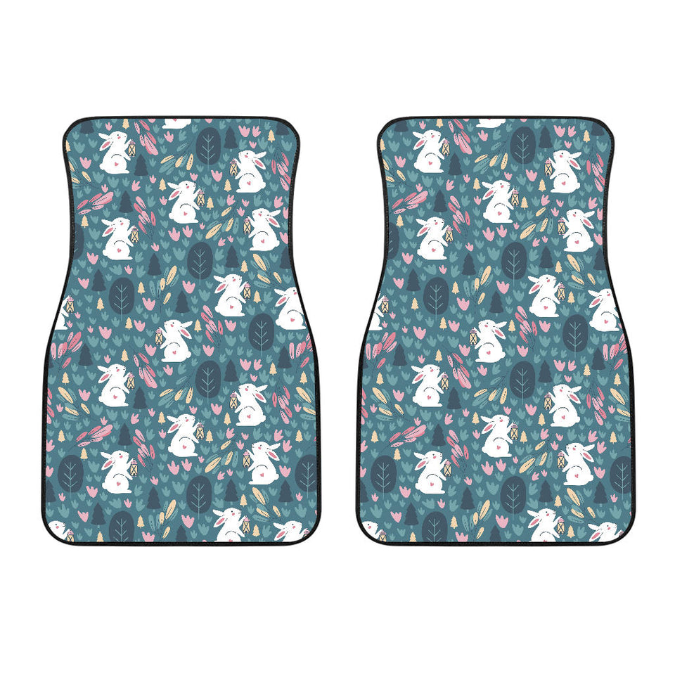 Cute Rabbit Pattern Front Car Mats