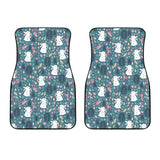 Cute Rabbit Pattern Front Car Mats