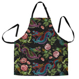 Dragons Flower Pattern Adjustable Apron