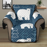 polar bear mother her child pattern Recliner Cover Protector