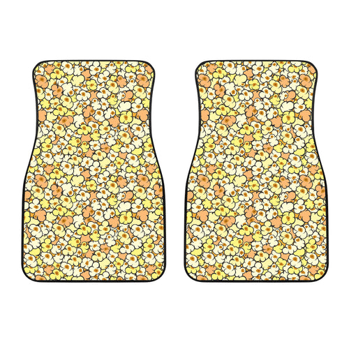 Popcorn Pattern Print Design 03 Front Car Mats