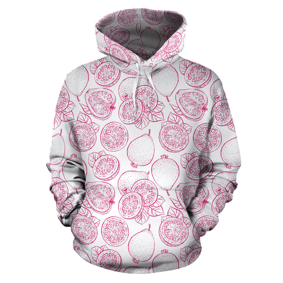 Sketch Guava Pattern Men Women Pullover Hoodie
