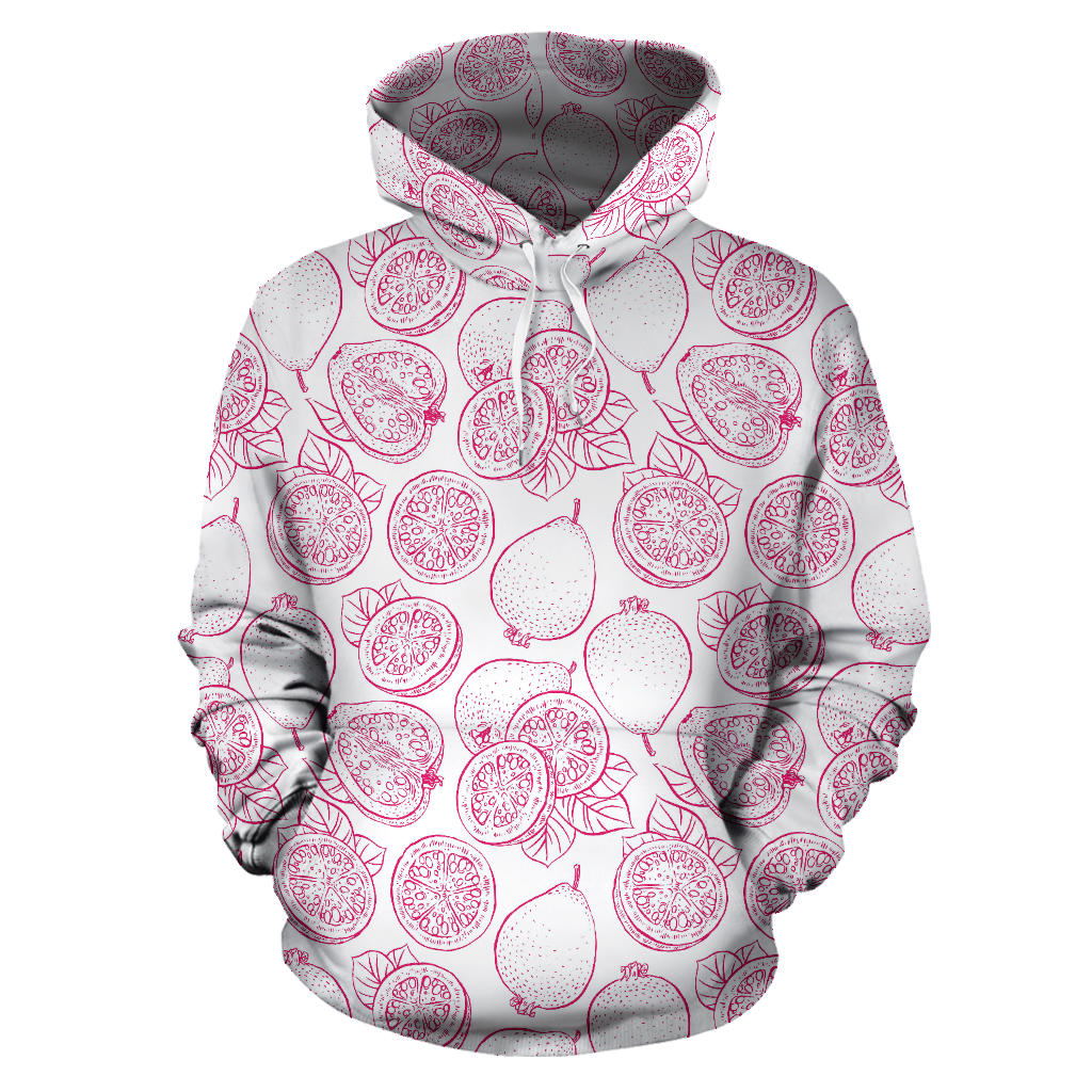 Sketch Guava Pattern Men Women Pullover Hoodie