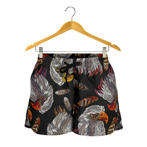 Eagle Pattern Print Design 05 Women Shorts