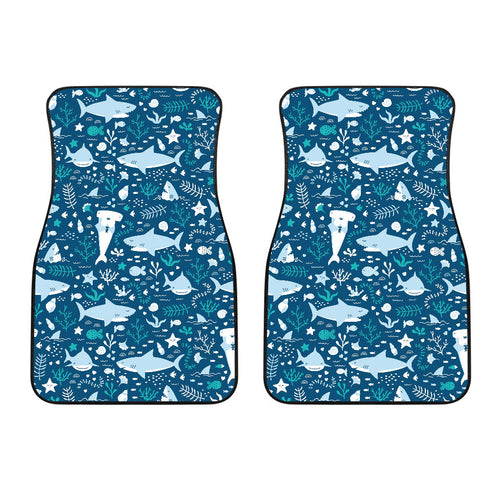 Cute Shark Pattern Front Car Mats
