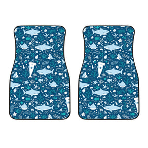 Cute Shark Pattern Front Car Mats