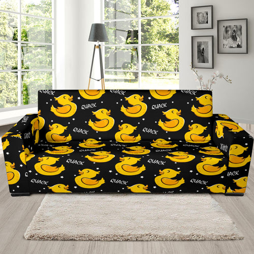 Duck Toy Pattern Print Design 05 Sofa Slipcover