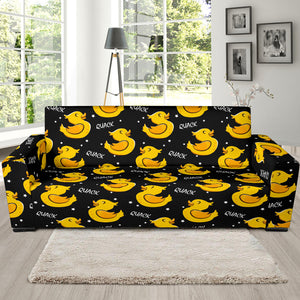Duck Toy Pattern Print Design 05 Sofa Slipcover