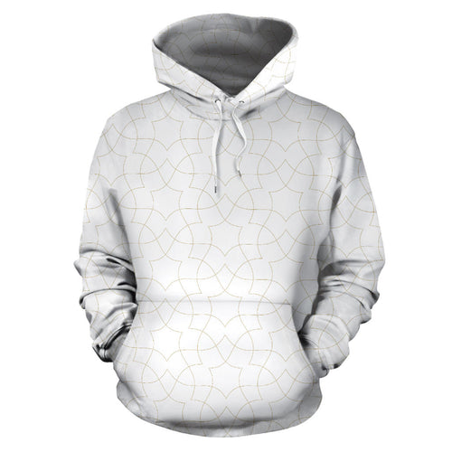Arabic White Pattern Men Women Pullover Hoodie