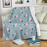 Poodle Dog Pattern Premium Blanket