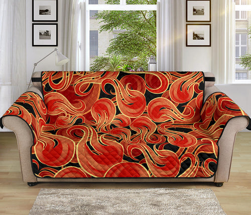 Fire flame pattern Sofa Cover Protector