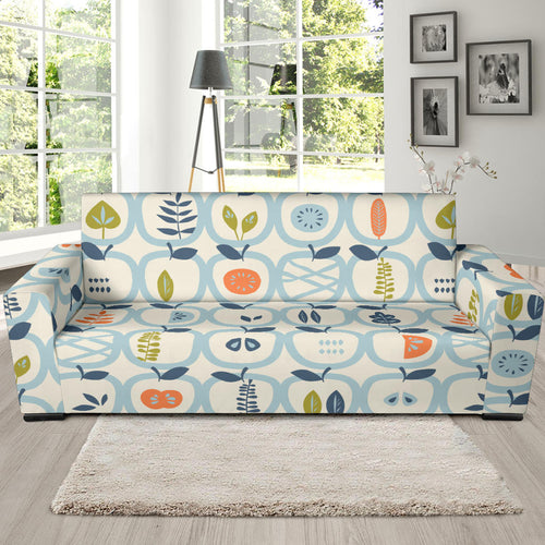 Apples Leaves Pattern Sofa Slipcover