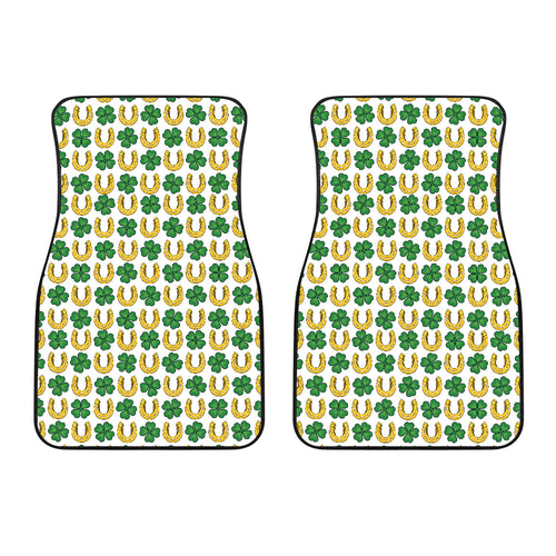 Horseshoes Pattern Print Design 04 Front Car Mats