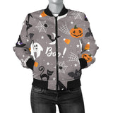 Halloween Design Pattern Women'S Bomber Jacket
