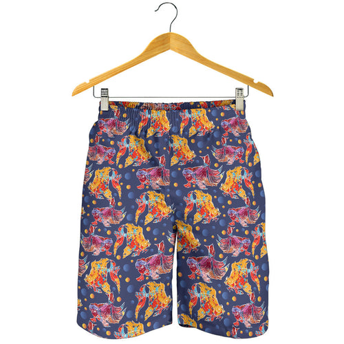 Goldfish Pattern Print Design 05 Men Shorts