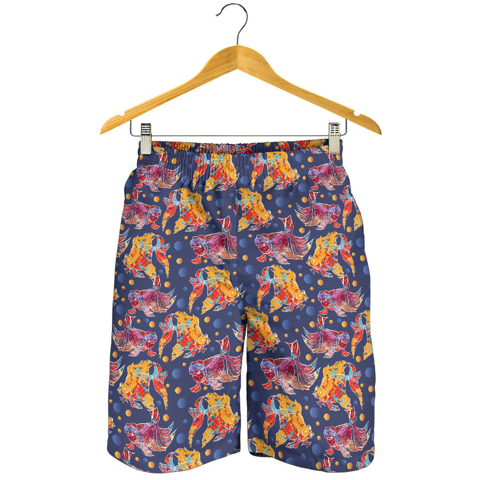 Goldfish Pattern Print Design 05 Men Shorts