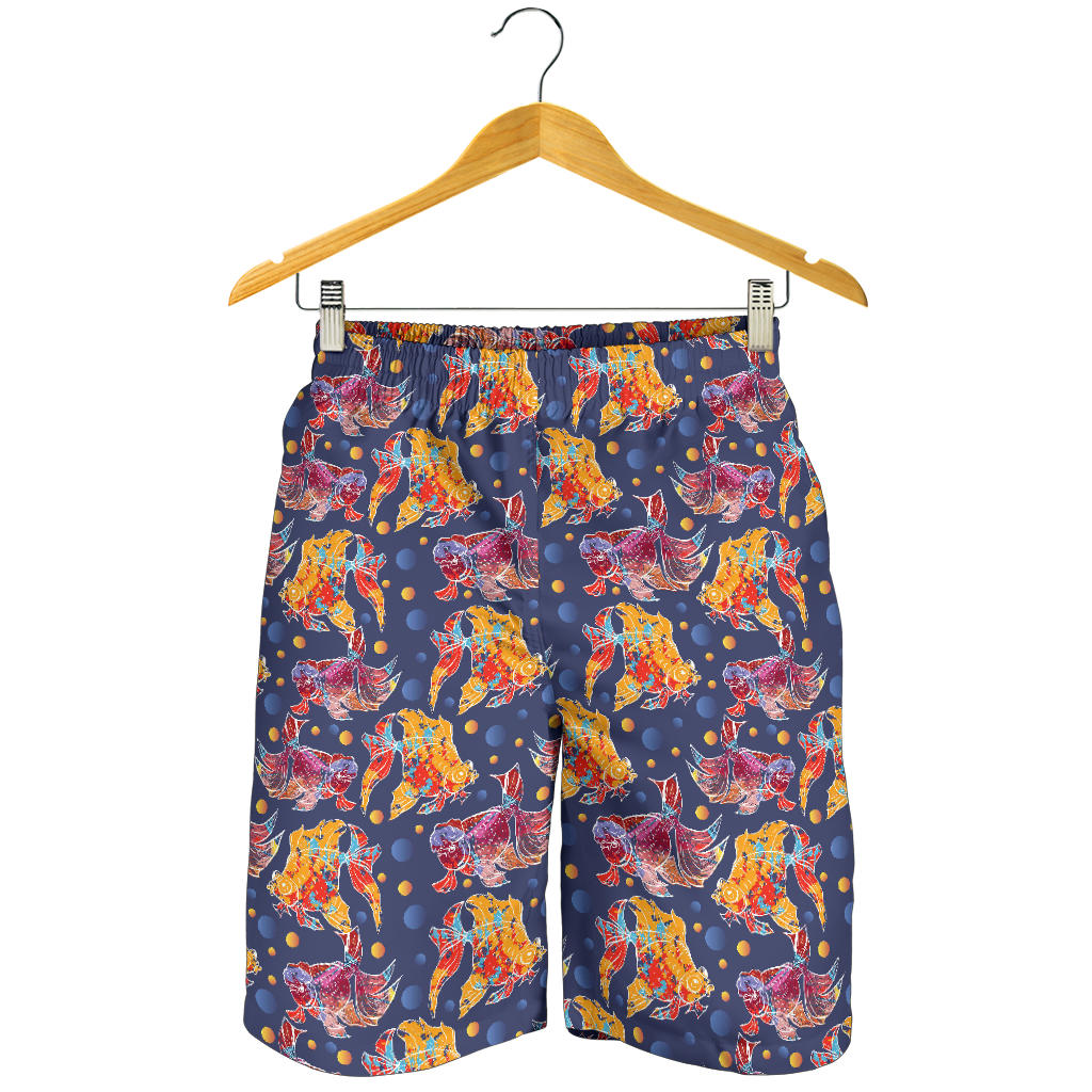 Goldfish Pattern Print Design 05 Men Shorts