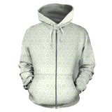 Cucumber Pattern Background Zip Up Hoodie