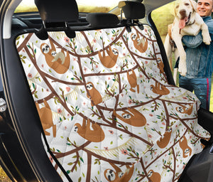 Sloths Hanging On The Tree Pattern Dog Car Seat Covers
