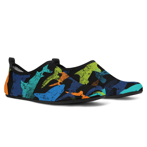 Colorful Shark Aqua Shoes