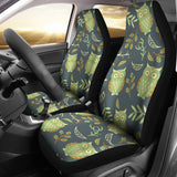 Cute Owls Leaves Pattern Universal Fit Car Seat Covers