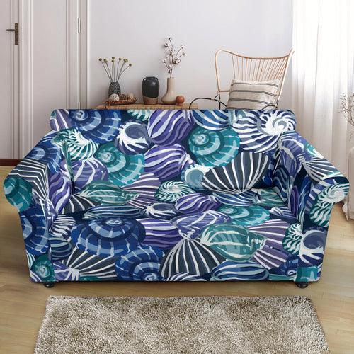 Shell Design Pattern Loveseat Couch Slipcover