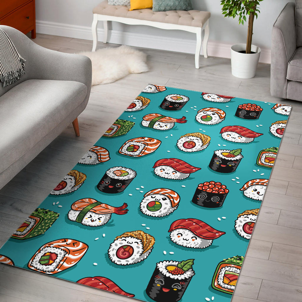 Cute Sushi Pattern Area Rug