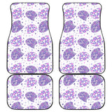 Hedgehog Pattern Print Design 05 Front and Back Car Mats