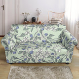 Hand Drawn Blueberry Pattern Loveseat Couch Slipcover