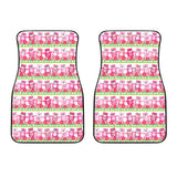 Teddy Bear Pattern Print Design 04 Front Car Mats