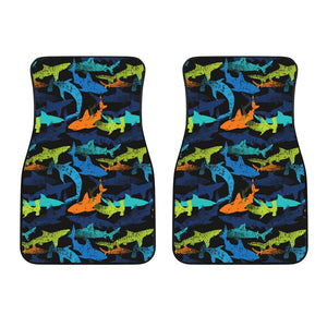 Colorful Shark Front Car Mats