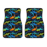 Colorful Shark Front Car Mats