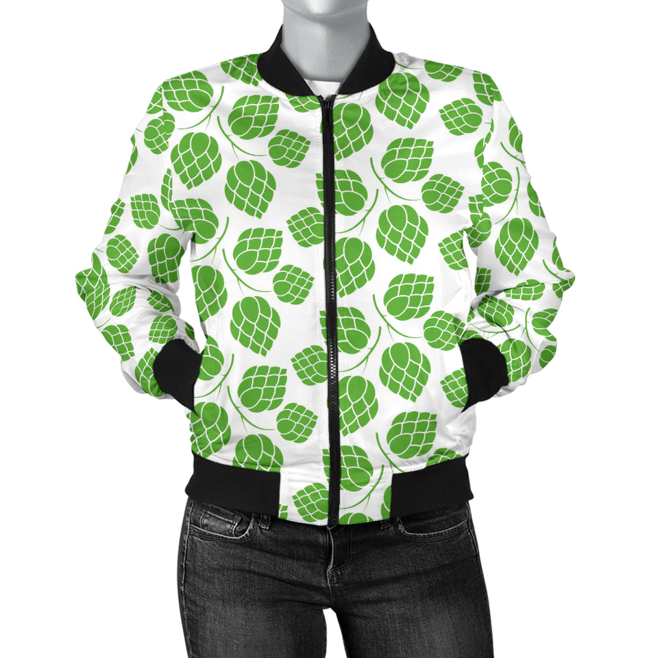 Hop Pattern Background Women'S Bomber Jacket