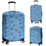 Anchors Rudder Compass Star Nautical Pattern Luggage Covers