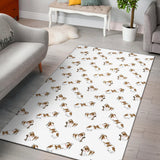 Jack Russel Pattern Print Design 04 Area Rug