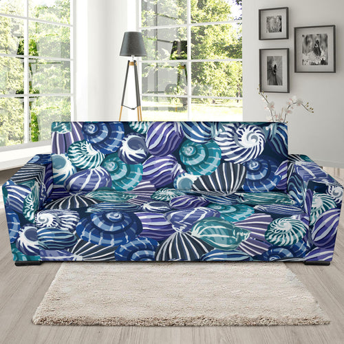 Shell Design Pattern Sofa Slipcover