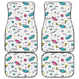 Candy Design Pattern Front And Back Car Mats