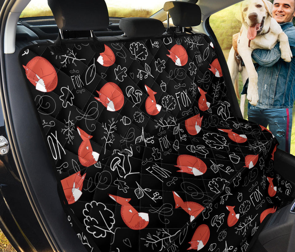 Fox Sleeping Fox Pattern Dog Car Seat Covers