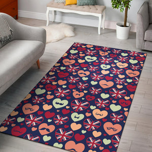 British Pattern Print Design 02 Area Rug