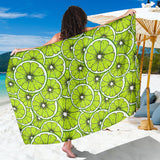 Slices Of Lime Design Pattern Sarong