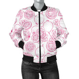 Sketch Guava Pattern Women'S Bomber Jacket