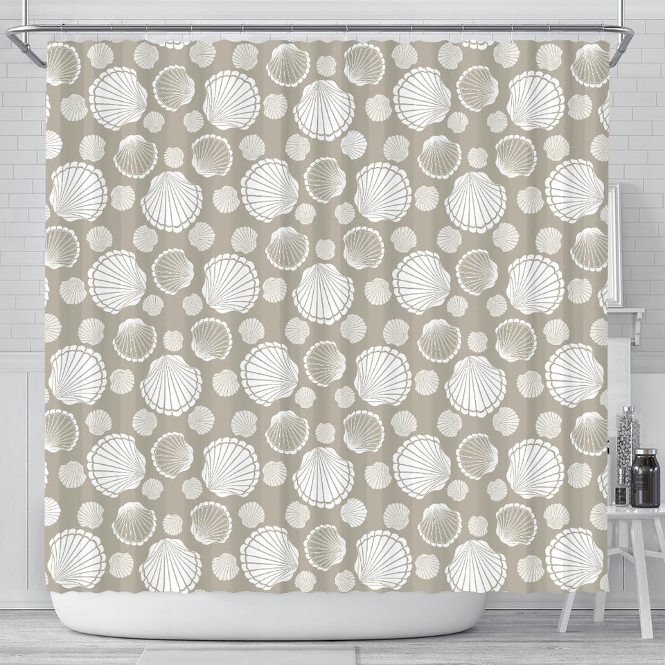 Scallop Shell Pattern Shower Curtain Fulfilled In US