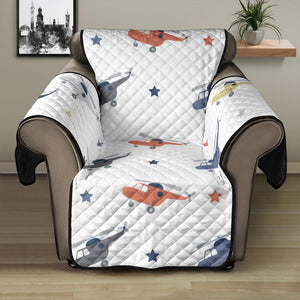 Cute helicopter star pattern Recliner Cover Protector