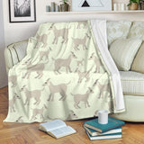 Little Young Goat Pattern Premium Blanket
