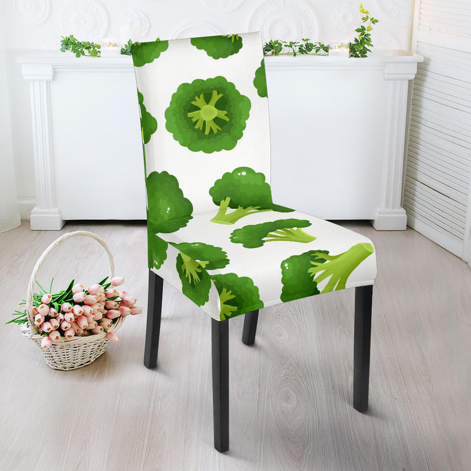 Cute Broccoli Pattern Dining Chair Slipcover